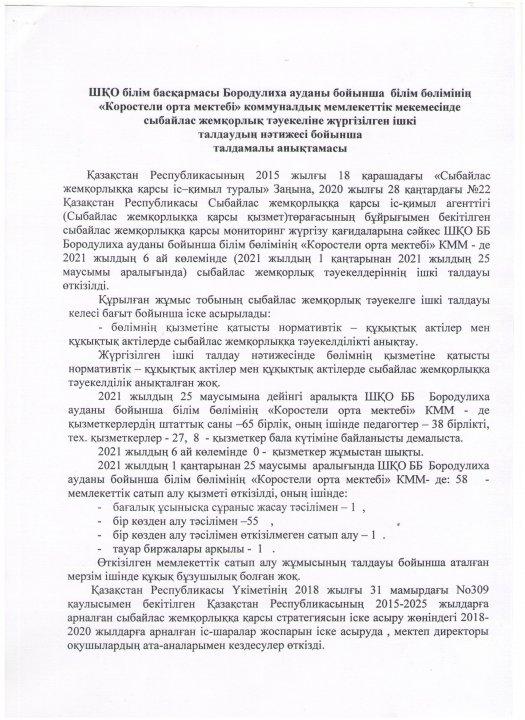 Антикоррупционный мониторинг